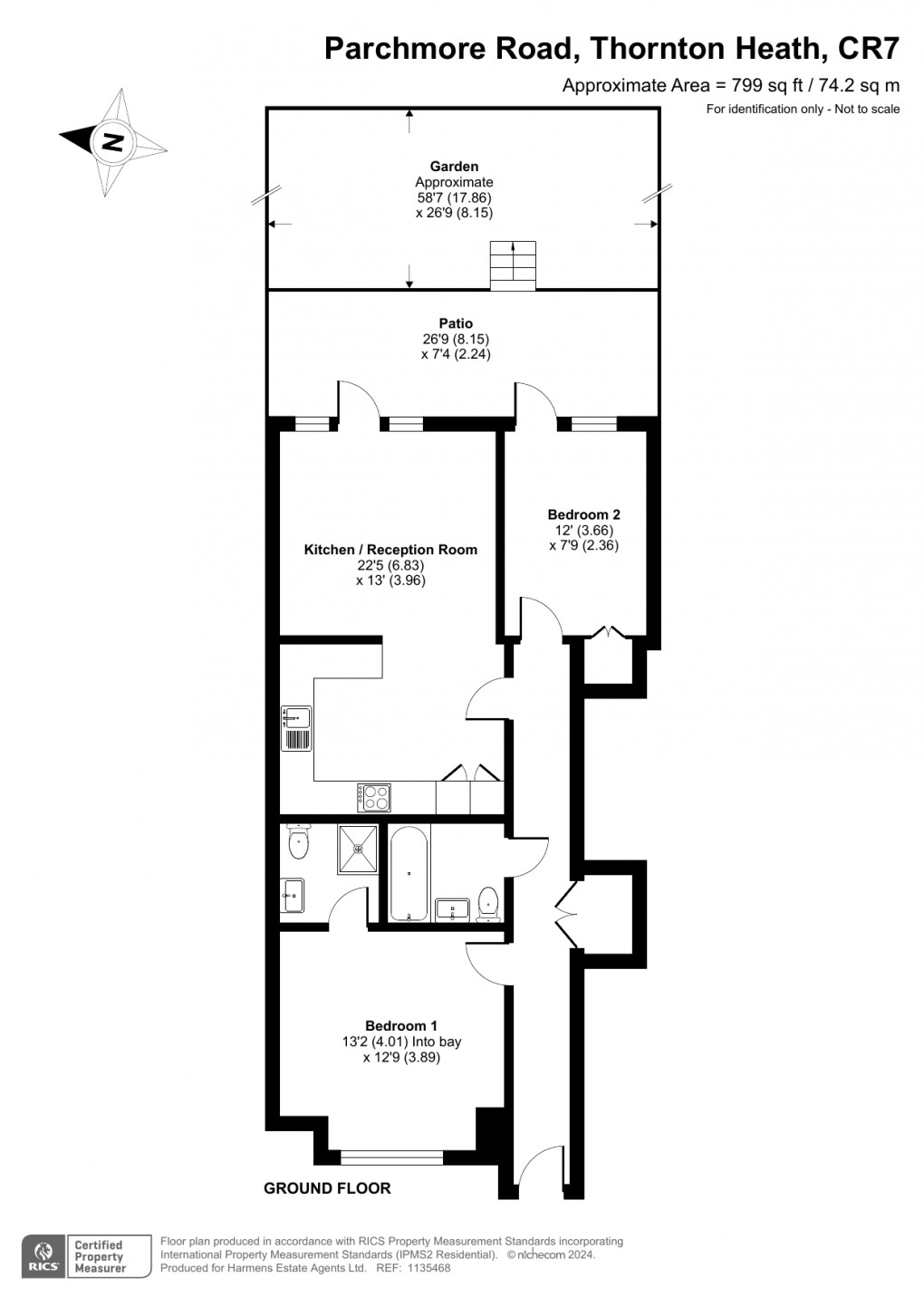 Floorplan for Parchmore Road, Thornton Heath